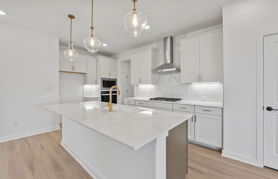Furnished interior view inside a new home in Wolf Ranch, Georgetown (Image 11).