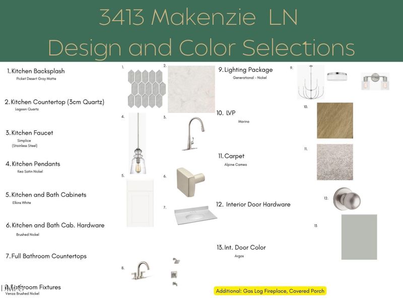 _Rosinburg Glen Design & Color Selection