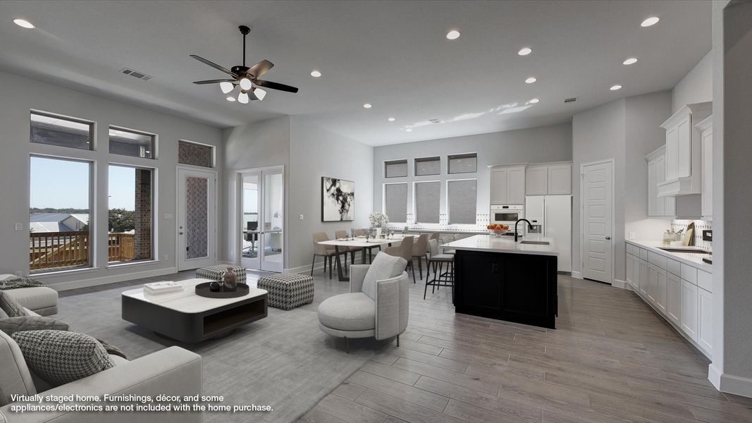 Furnished interior view inside a new home in Trinity Falls, McKinney (Image 3).