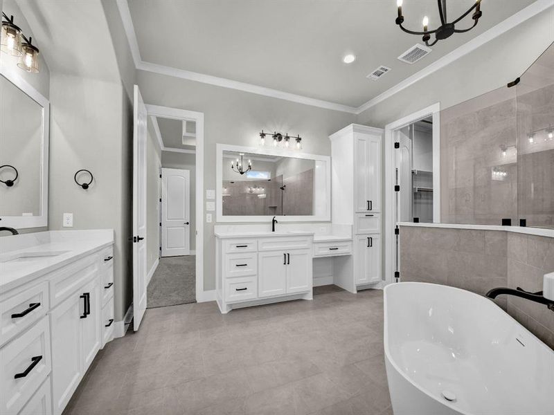 Furnished interior view inside a new home in , Weatherford (Image 17).