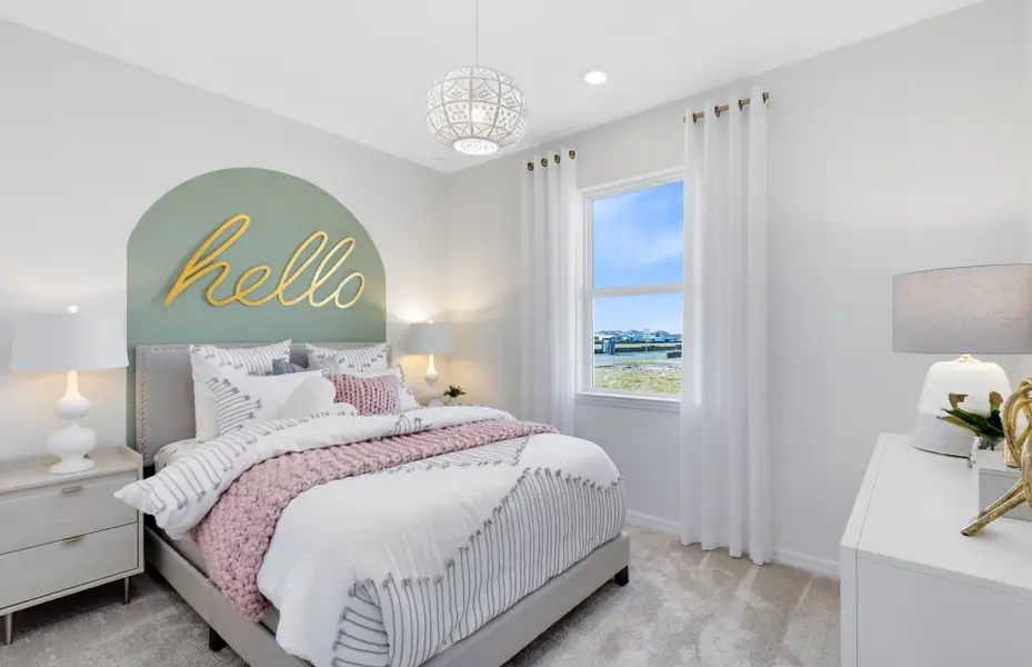 Representative furnished interior of a home built from the Concord by DiVosta in Emerson Oaks, Vero Beach (Image 3).