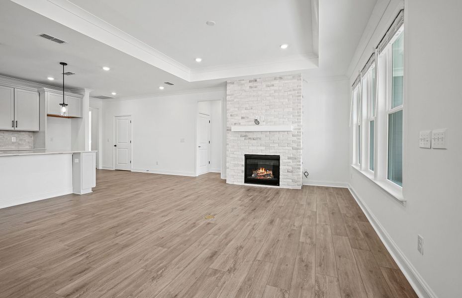 Spacious, unfurnished interior of a new home in Carolina Riverside, Belmont (Image 56).