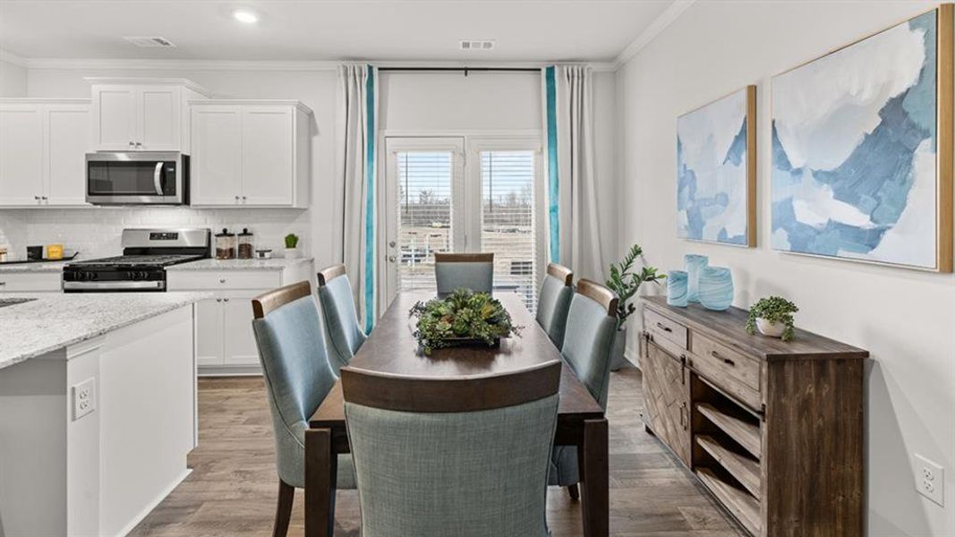 Furnished interior view inside a new home in Oconee Overlook Townhomes, Gainesville (Image 32).