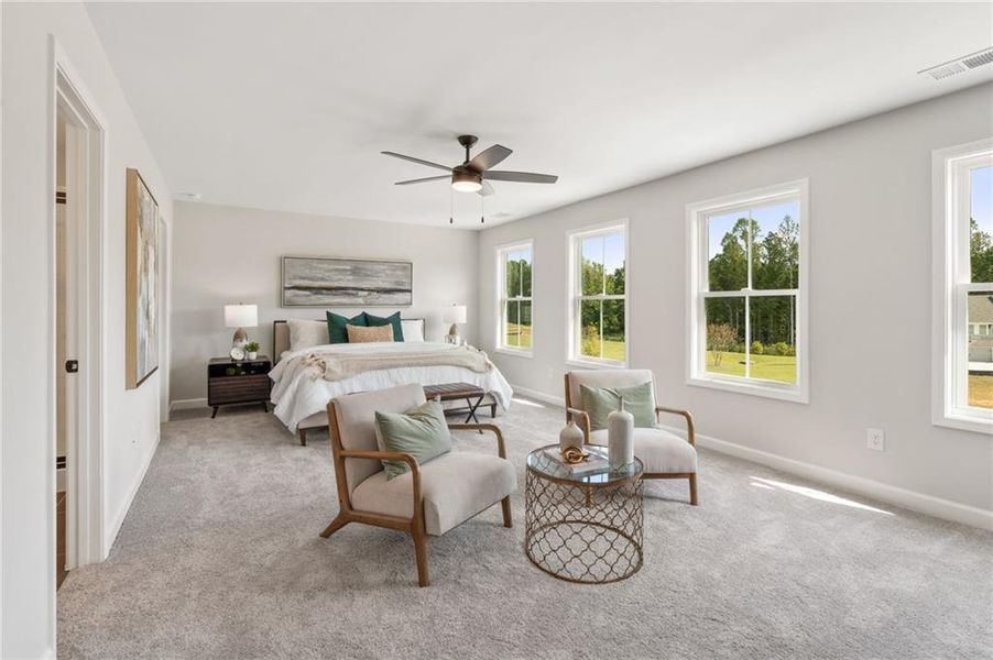 Furnished interior view inside a new home in Wildwood Place, Powder Springs (Image 3).
