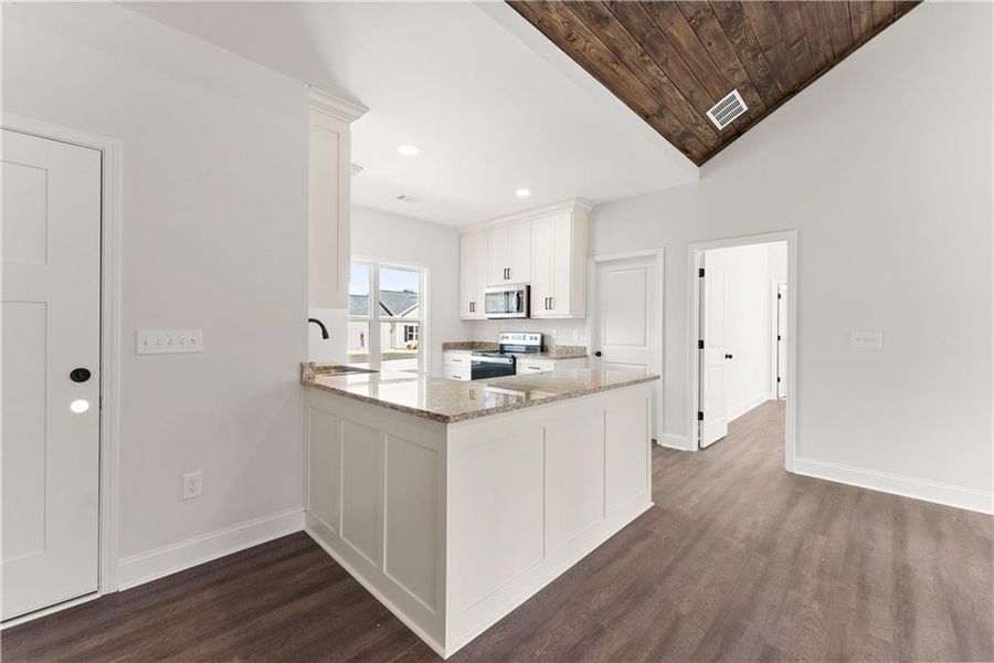 Furnished interior view inside a new home in , Cleveland (Image 10).