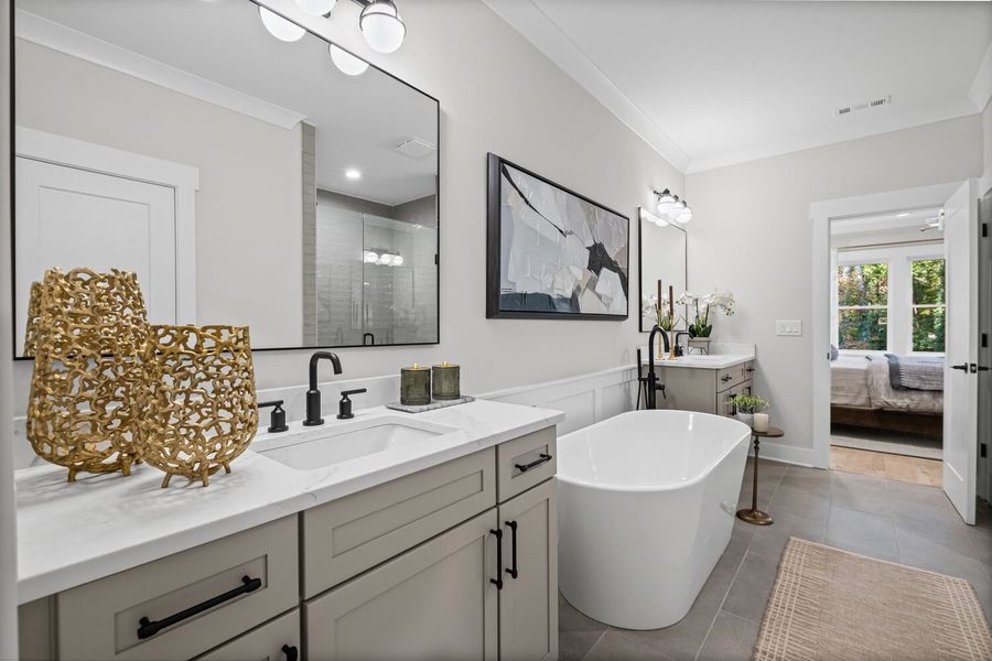 Representative furnished interior of a home built from the The Kennedy by JW Collection in Devin's Shire, Kennesaw (Image 29).