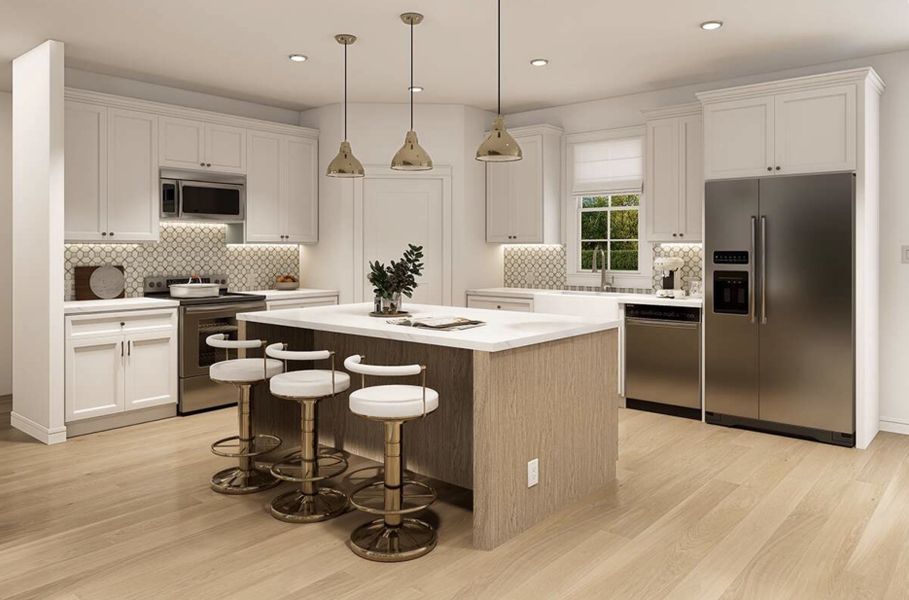 Representative furnished interior of a home built from the Otto by Zeal Home Builders in Echo Grove, Poolville (Image 5).