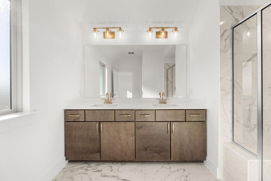 Furnished interior view inside a new home in Garden Collection at Union Park, Little Elm (Image 9).