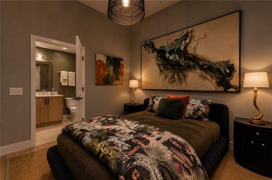 Furnished interior view inside a new home in , Atlanta (Image 6).