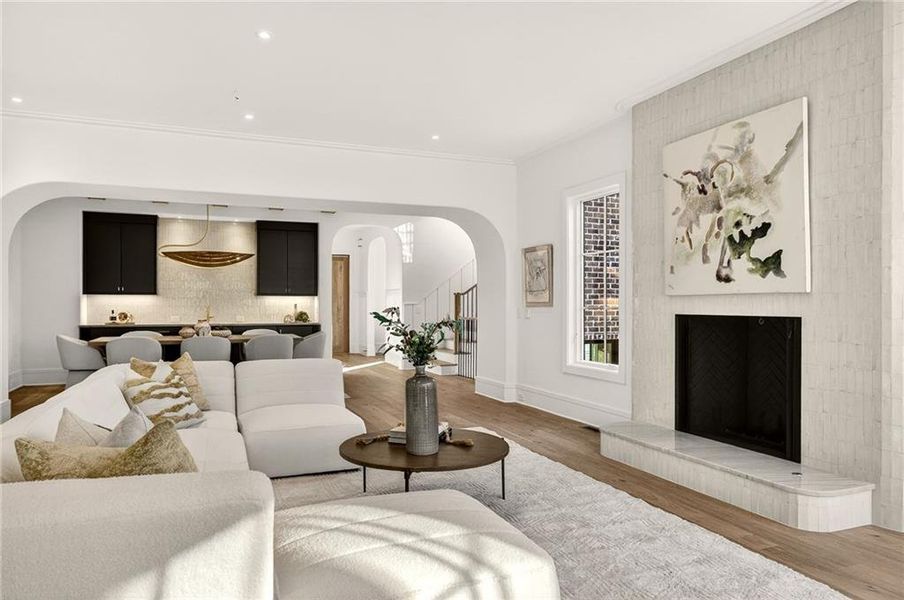 Furnished interior view inside a new home in , Atlanta (Image 7).