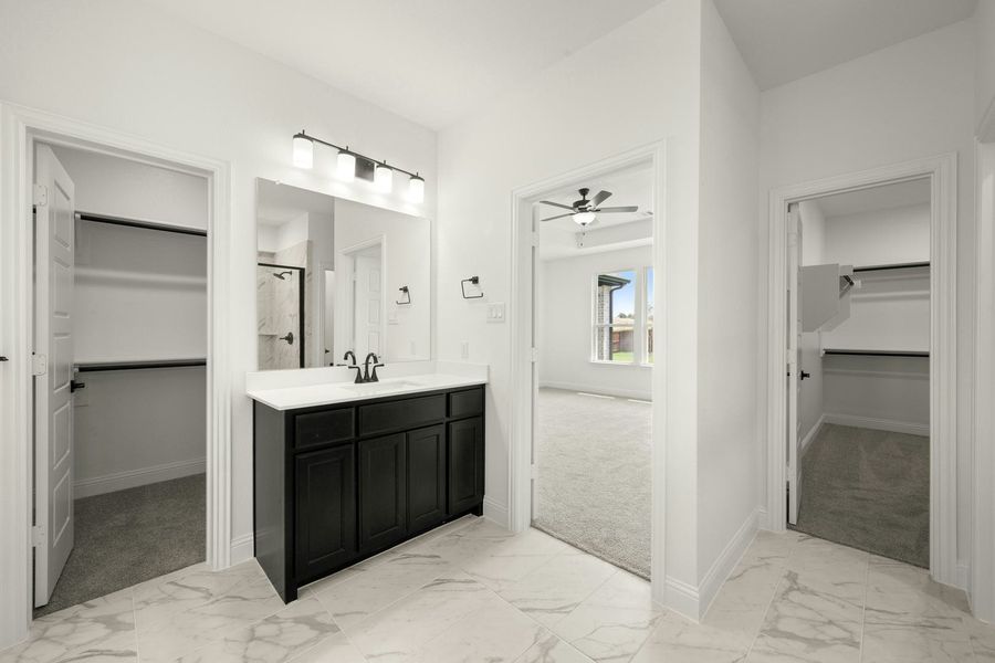 Furnished interior view inside a new home in Westside Preserve, Midlothian (Image 15).