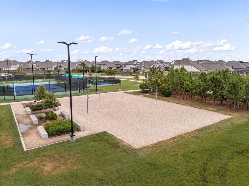 Get a game of sand volleyball going and have some fun with your friends!