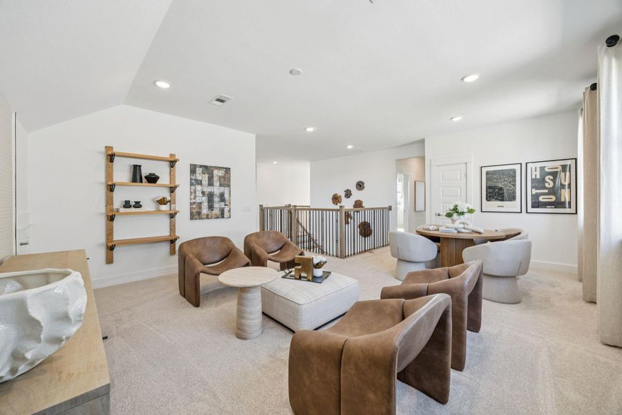 Furnished interior view inside a new home in Ryehill, Sugar Land (Image 28).