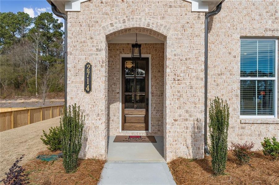 Exterior details and patio area of a home in The Reserve at Knollwood, Canton (Image 4). Exterior details and patio area of a home in The Reserve at Knollwood, Canton (Image 4).