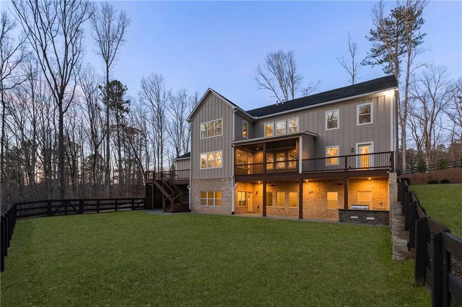 Exterior details and patio area of a home in , Alpharetta (Image 38).