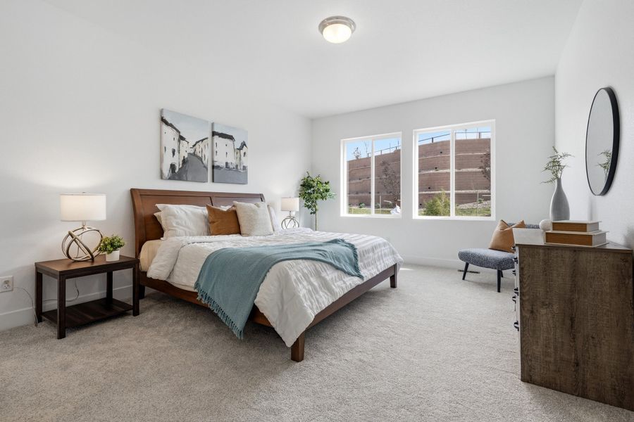Furnished interior view inside a new home in Trailstone, Arvada (Image 22).