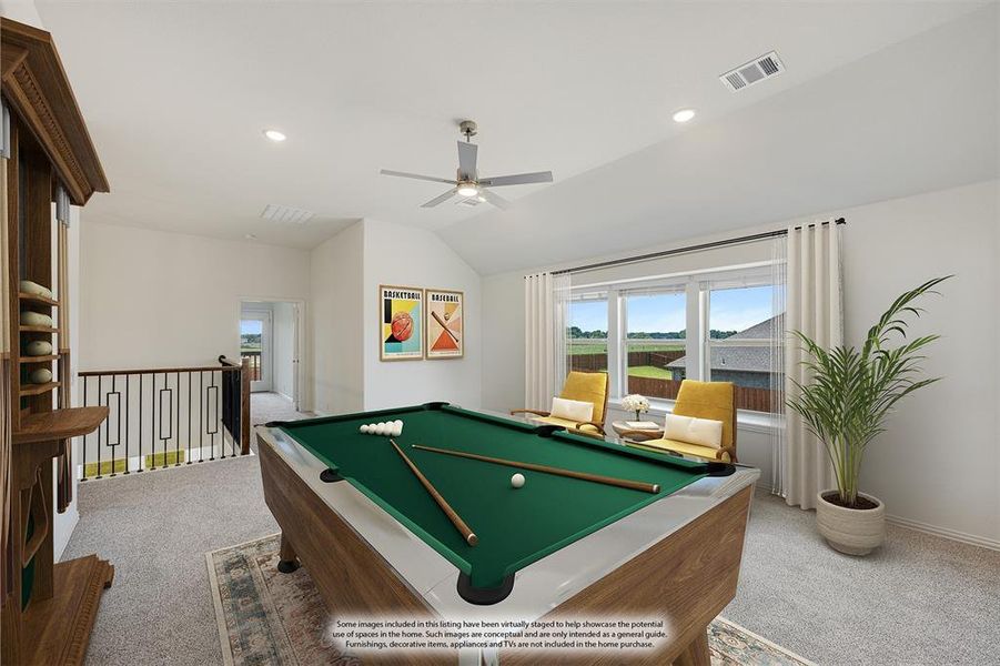 Furnished interior view inside a new home in Hampton Park, Glenn Heights (Image 11).