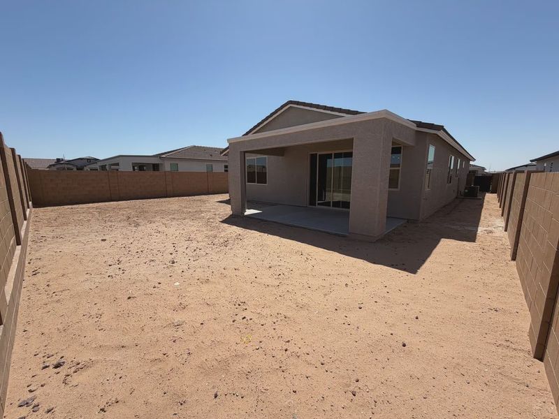 Exterior details and patio area of a home in Camilo at Santana, Yuma (Image 3). Exterior details and patio area of a home in Camilo at Santana, Yuma (Image 3).