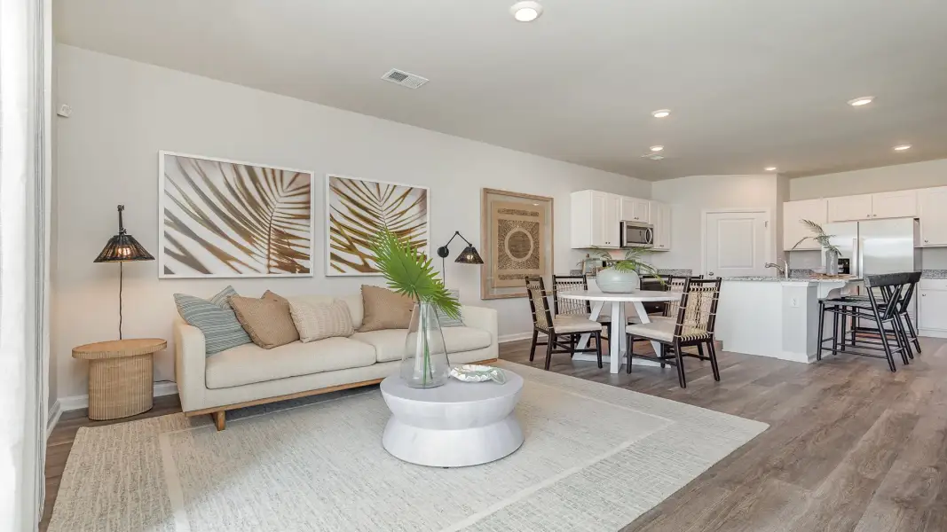 Furnished interior view inside a new home in Brunswick Plantation, Ash (Image 8).