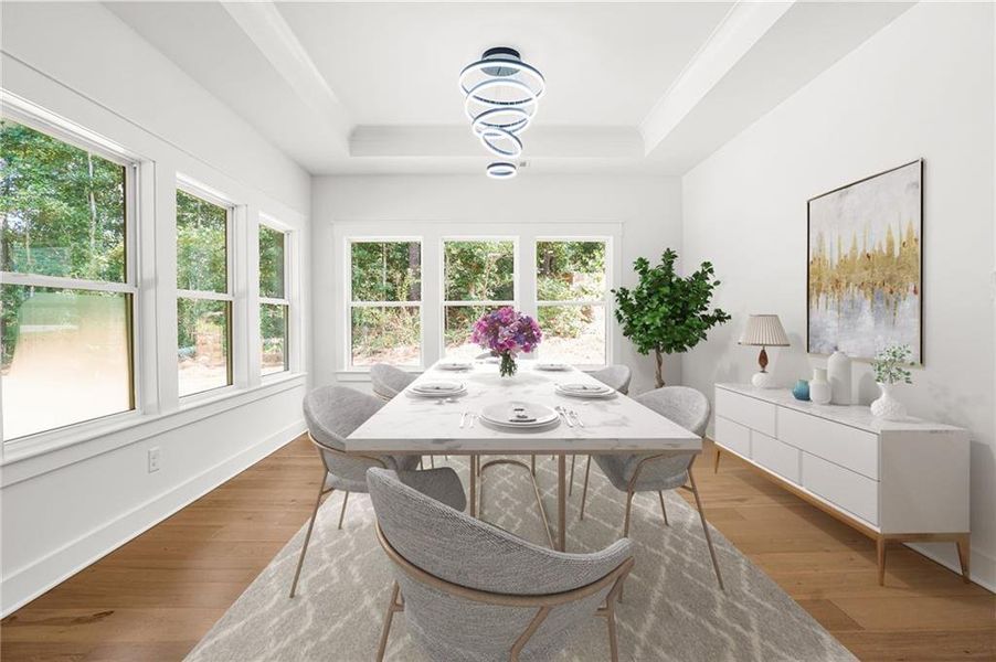 Furnished interior view inside a new home in , Snellville (Image 12).