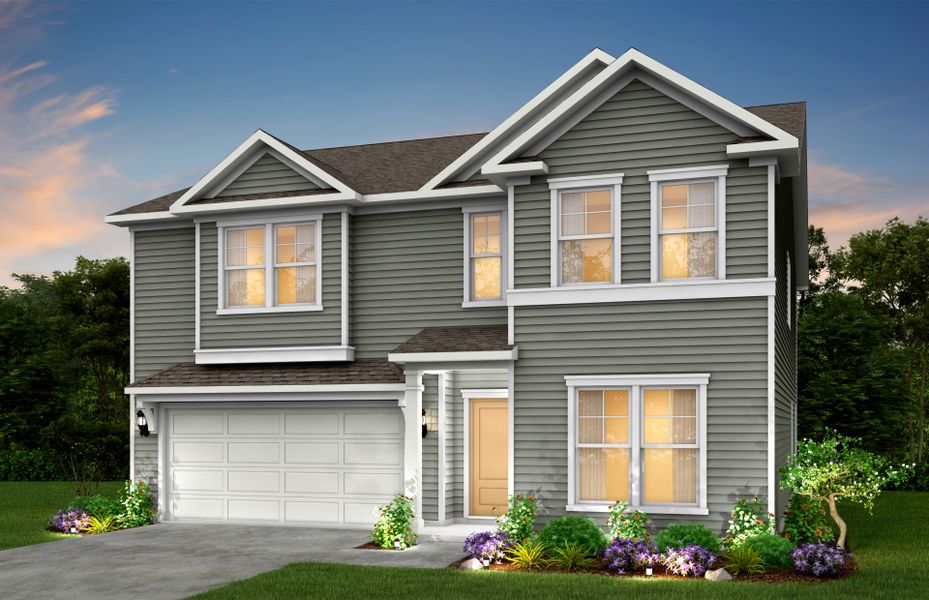 Representative exterior photo of a completed home built from the Pennington by Pulte Homes in Hamlet at Carothers Crossing, La Vergne, TN (Image 20).