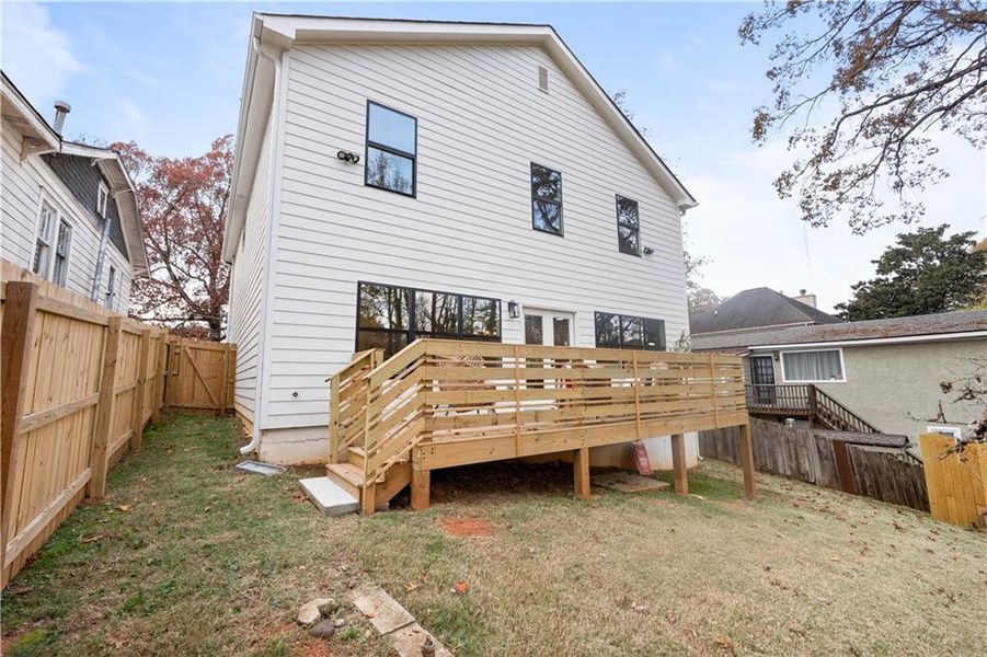 Exterior details and patio area of a home in , Atlanta (Image 34).