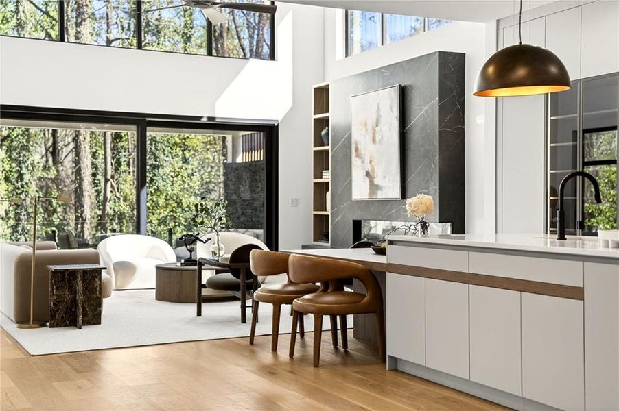 Furnished interior view inside a new home in , Atlanta (Image 12).
