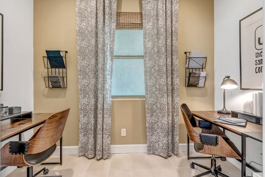 Furnished interior view inside a new home in Black Rock at Verrado, Litchfield Park (Image 23). Furnished interior view inside a new home in Black Rock at Verrado, Litchfield Park (Image 23).
