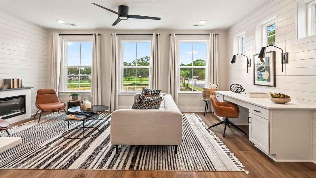 Furnished interior view inside a new home in , North Charleston (Image 8). Furnished interior view inside a new home in , North Charleston (Image 8).