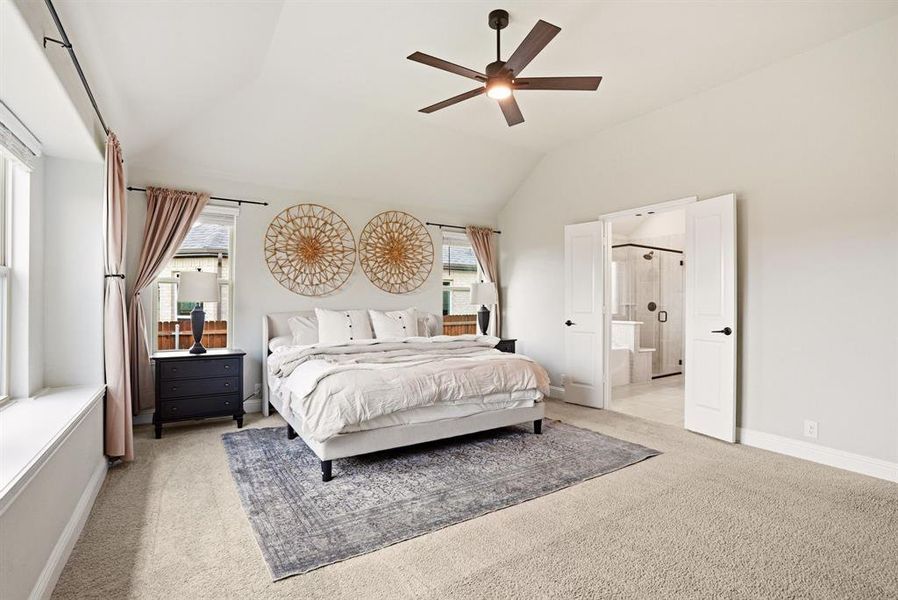 Furnished interior view inside a new home in Hayes Crossing, Midlothian (Image 28).