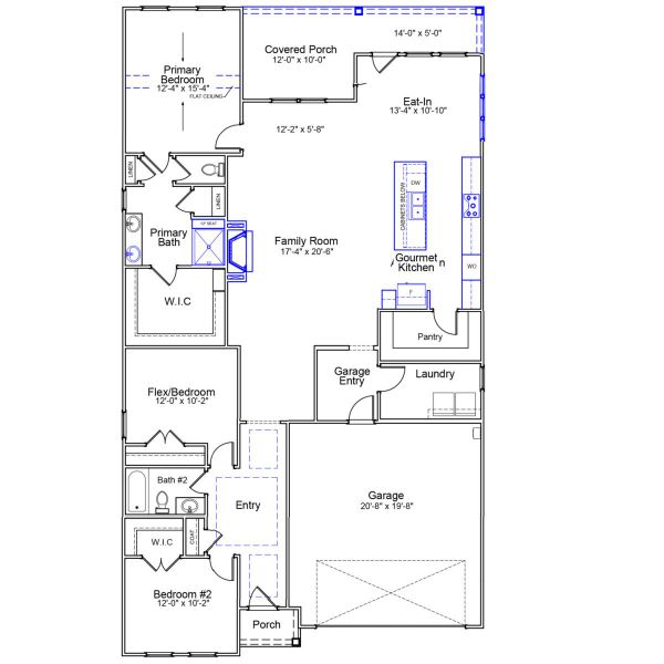 2D floor plan layout of this home in Ovation at Sweetbrier, Durham, NC (Image 2). 2D floor plan layout of this home in Ovation at Sweetbrier, Durham, NC (Image 2).
