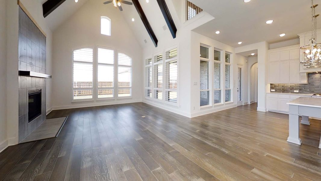 Representative Family Room - some options shown