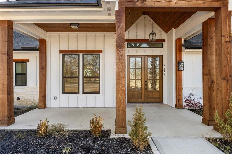 Exterior details and patio area of a home in , Caddo Mills (Image 19).