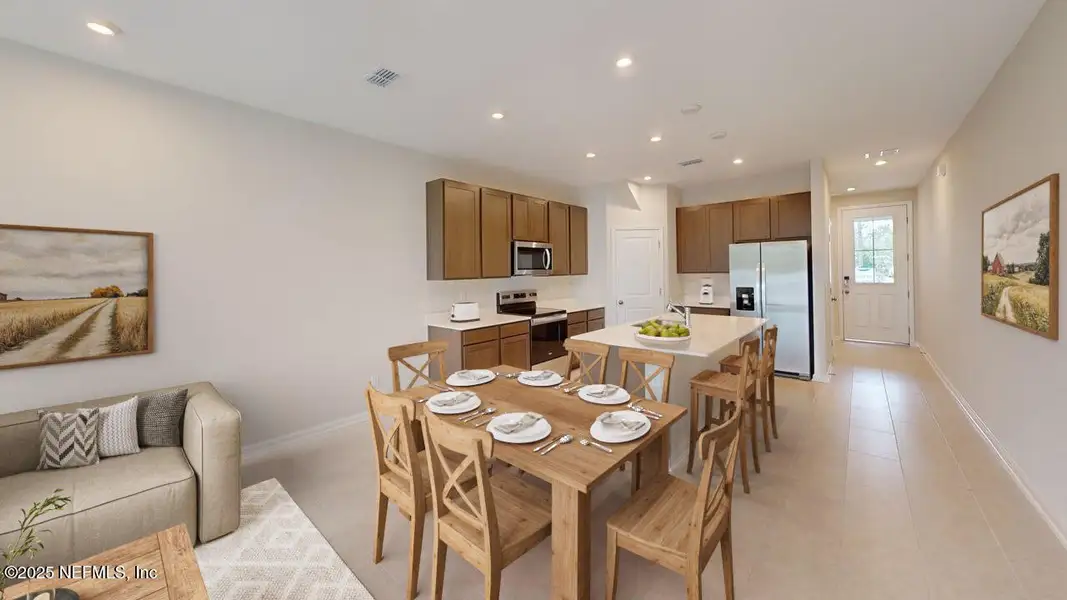 Furnished interior view inside a new home in Egret Creek, Jacksonville (Image 4).