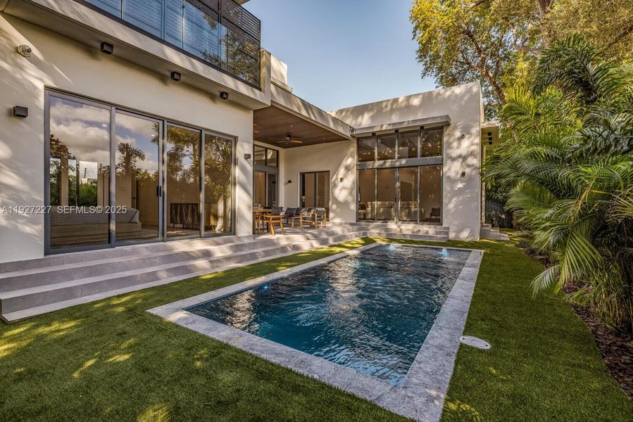 Exterior details and patio area of a home in , Biscayne Park (Image 3). Exterior details and patio area of a home in , Biscayne Park (Image 3).