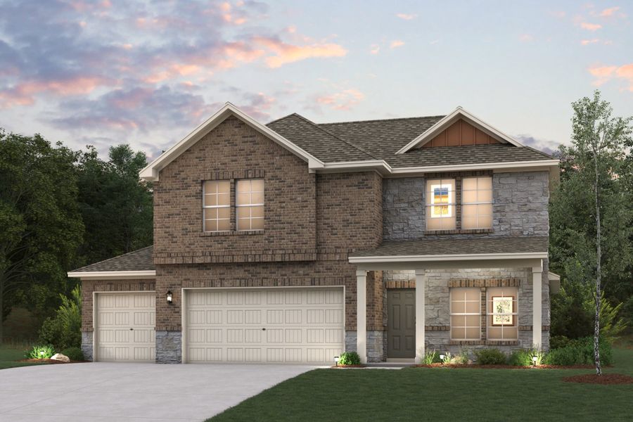 A house with a garage. A house with a garage.