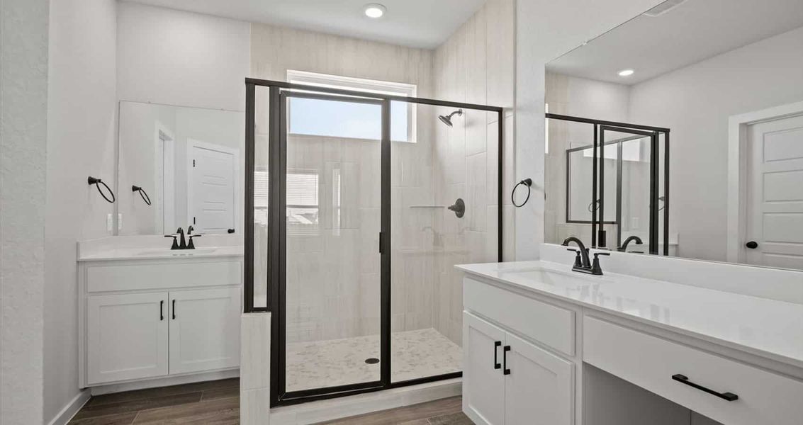 Furnished interior view inside a new home in Meyer Ranch, New Braunfels (Image 7). Furnished interior view inside a new home in Meyer Ranch, New Braunfels (Image 7).