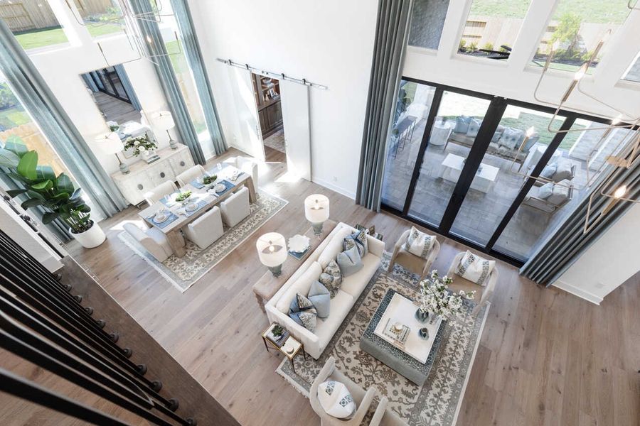 Representative Family Room - some options shown