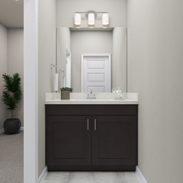 Furnished interior view inside a new home in Capitol Collection at Lariat, Liberty Hill (Image 23).