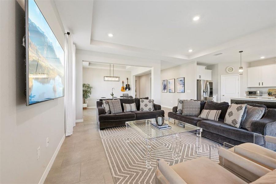 Furnished interior view inside a new home in , San Antonio (Image 11). Furnished interior view inside a new home in , San Antonio (Image 11).