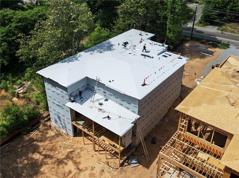 In-progress construction of a new home in , Atlanta, GA (Image 10).