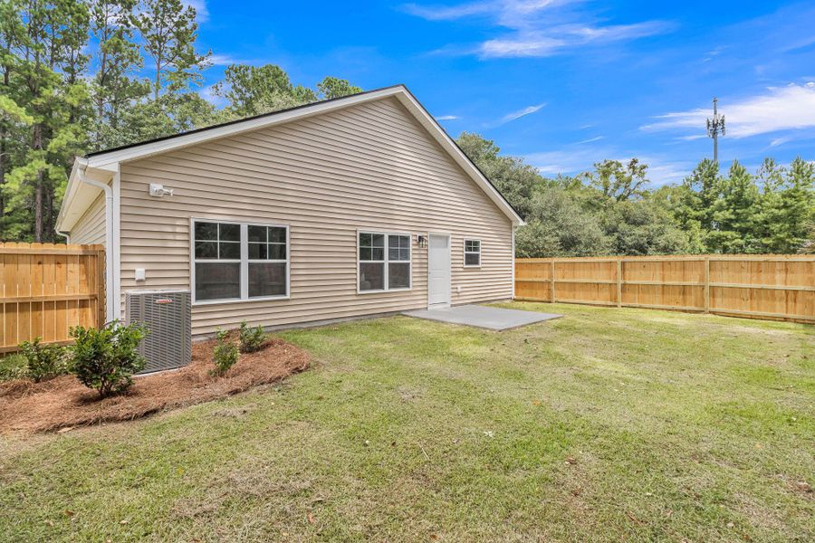 Exterior details and patio area of a home in , Summerville (Image 28). Exterior details and patio area of a home in , Summerville (Image 28).