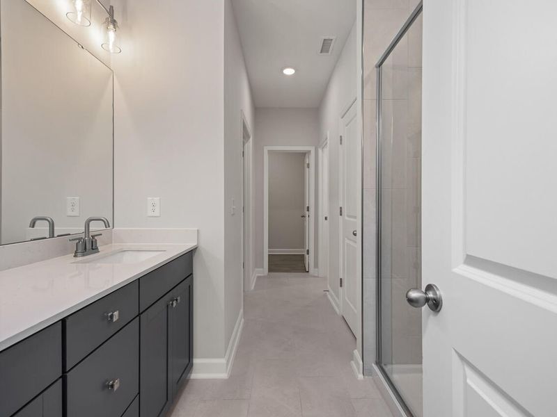 Furnished interior view inside a new home in Sage on North Main, Wake Forest (Image 8).
