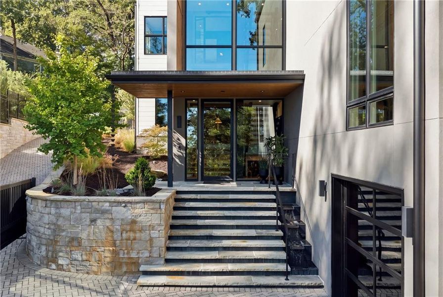 Exterior details and patio area of a home in , Atlanta (Image 43).