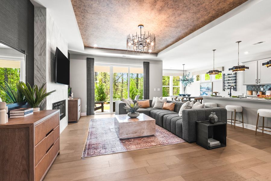 Representative furnished interior of a home built from the Maxwell by Fischer Homes in Easton Park, Dallas (Image 11).