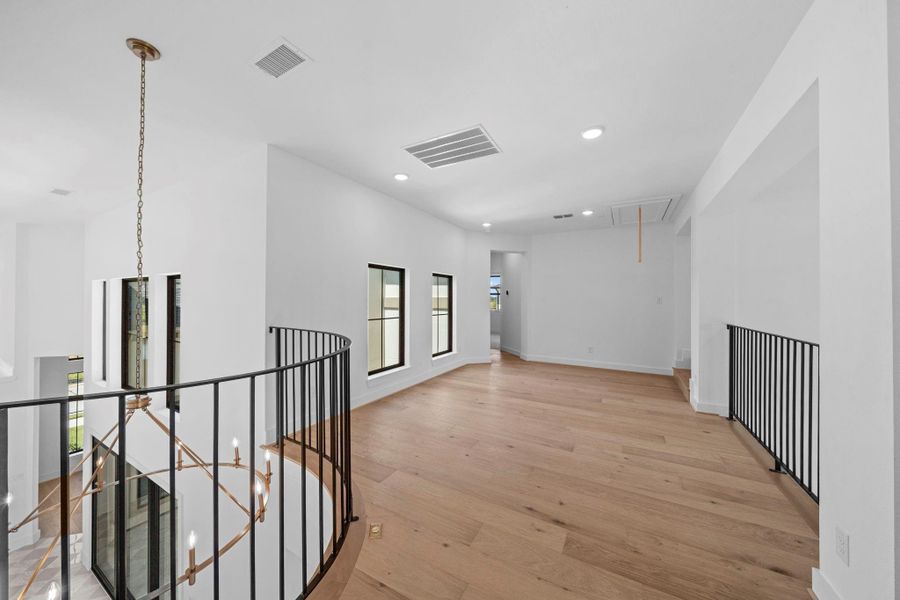 Light-filled interior overlooking the home's beautiful courtyard and outdoor living space.