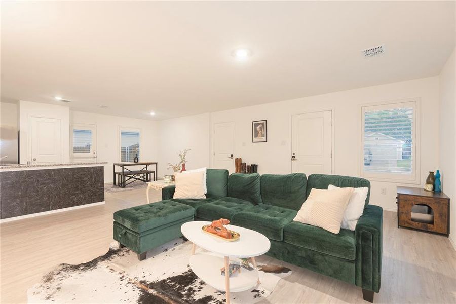 Furnished interior view inside a new home in Tillage Farms, Princeton (Image 6).
