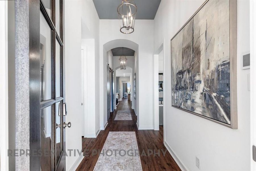 Furnished interior view inside a new home in Mosaic, Prosper (Image 12).