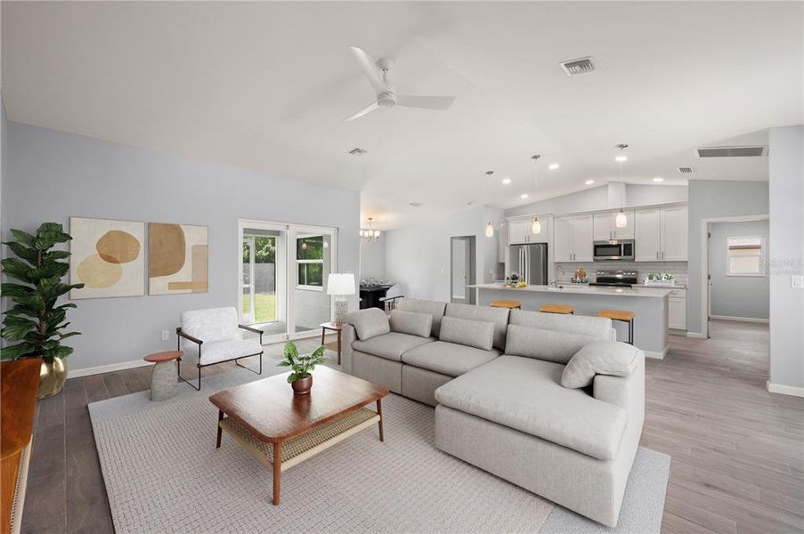 Furnished interior view inside a new home in , Punta Gorda (Image 5). Furnished interior view inside a new home in , Punta Gorda (Image 5).