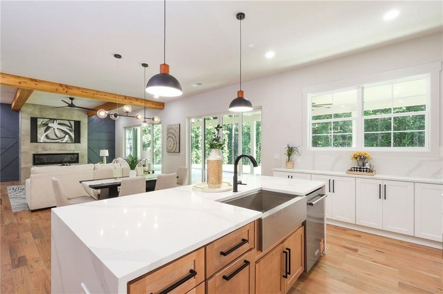 Furnished interior view inside a new home in , Newnan (Image 37).